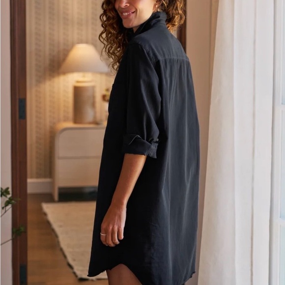 Frank & Eileen Black Button-Down Shirt Dress - Picture 2 of 7